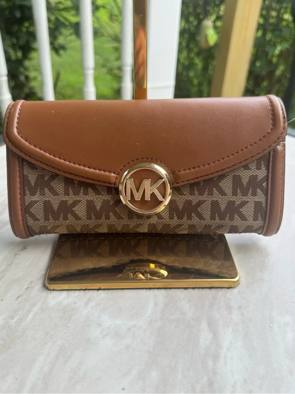 Michael Kors Fulton long wallet  with Gold Accent